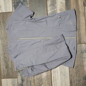 Used Jaanuu gray scrub set size small